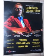 Gordon Lightfoot 2015 Poster Northern Ontario Tour 24*18 Inch With Dates... - $18.95
