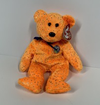 DECADE, Ty Beanie Baby Bear, Orange, MWMT retired 2003 8&quot; Bear Plush NEW - $9.85