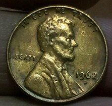 1962 D Lincoln Penny Double Die Obverse RPM - £0.77 GBP