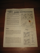 1982 Rubik&#39;s Race Board Game piece: Instruction Sheet - £0.79 GBP