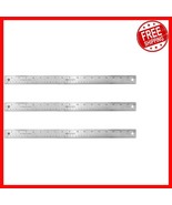 Professional Measuring Rulers - 18 Inch Stainless Steel, Non-Slip Cork B... - €30,17 EUR