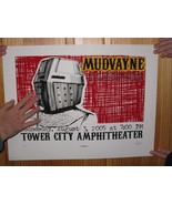 Mudvayne Affiche Sérigraphie Signé Numéroté Ombres Fall - $90.14