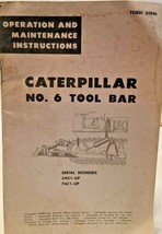 Caterpillar Cat No 6 Tool Bar Operation and Maintenance Instructions 34G... - $14.84