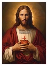 JESUS CHRIST OF NAZARETH SACRED HEART CHRISTIAN 5X7 PHOTO - £6.67 GBP