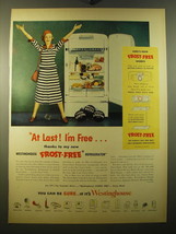 1950 Westinghouse Frost-Free Refrigerator Ad - At last! I&#39;m free - £14.53 GBP