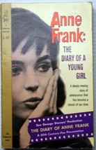 Anne Frank 1961 Vintage Cardinal Mmpb Diary Of A Young Girl Movie tie-in Wwii - £8.33 GBP