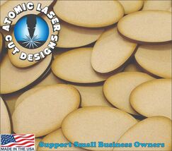 100mm x 150mm Oval Bases x3 Laser Cut Miniatures FAST FREE SHIPPING #1 U... - $7.91