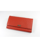 KATE SPADE ALEXANDER AVE PHOENIX OSTRICH LEATHER LARGE WALLET CLUTCH Ember - $75.22 CAD