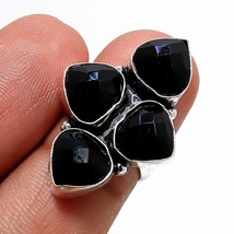 Black Spinel Handmade Fashion Ethnic Gifted Ring Jewelry 6" SA 6302 - £4.14 GBP