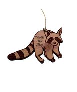 Raccoon Worlds Best Mom - Cedar Ornament - £15.37 GBP