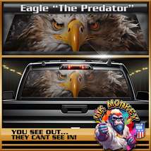 Eagle Eyes &quot;The predator&quot; - Truck Back Window Graphics - Customizable - $58.95+