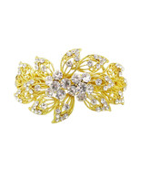 Anthony David Gold Metal Clear Austrian Crystal Hair Accessory Clip - $19.59