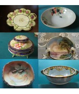 ANTIQUE VINTAGE NIPPON JAPAN POTTERY BOWL VANITY DISH HAIR RECEIVER FRUI... - €91,25 EUR