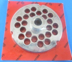 *ITALY* #32 x 1/2&quot; (12 mm) Sausage/Chili holes HUB Meat Grinder Plate Ho... - $38.96