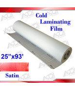  93ft*25in 3mil Satin/ Matt / Glossy Cold Laminating Glue Film Rolls  - £31.36 GBP+
