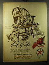 1950 Texaco Fire-Chief Gasoline Ad - Full of Life - £14.61 GBP