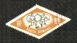 Romania - 1964 Tokyo Olympics - Men&#39;s Soccer - Og - Cto - £0.98 GBP