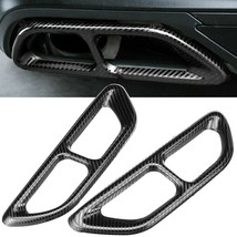 Carbon Fiber Style Rear Cylinder Exhaust Pipe Cover Trims For Honda Acco... - £18.28 GBP