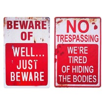 Halloween Decoration Halloween Signs Retro Chic Metal Signs For Outdoor Yard Sig - £15.74 GBP