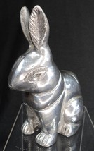 Vintage Pewter Rabbit Bunny Figurine - 5&quot; - 15 oz - Pewter Cottontail - £30.92 GBP