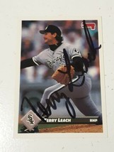 Terry Leach Chicago White Sox 1993 Donruss Autograph Card #720 READ DESCRIPTION - £3.91 GBP