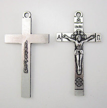 300pcs of Jerusalem INRI Rosary Necklace Crucifix Cross Pendant - £48.97 GBP