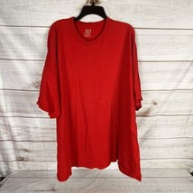 Fruit of the Loom Men&#39;s 4XL Red T-Shirt Blank Short Sleeve - £5.49 GBP