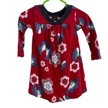 Tea Collection Red Floral Knit Dress Size 6-12 Month - $17.35