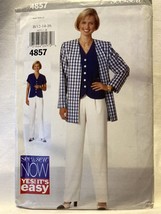 Butterick See/Sew 4857 Sewing Pattern Sz 6/8/10/12/14/16/18/20/21 NOS PE... - £4.98 GBP