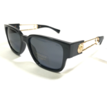 Versace Sunglasses MOD.4412 GB1/81 Polished Black Gold Medusa Head 57-18... - $102.63