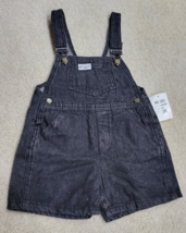 Vintage 90s Baby Guess Jeans Toddler Black Adjustable Overalls Size 24 Months - £19.16 GBP