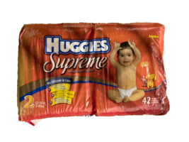 Vintage Huggies Supreme Size 2 Winnie The Pooh 42 Count - $927.89 MXN