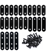 86Pcs Black Straight Flat Bracket,Stainless Steel Black Flat Brackets fo... - $268.75 MXN