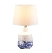 WHITE AND BLUE SPLASH TABLE LAMP - $74.80