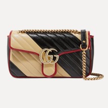 Gucci GG Marmont Small Color-block Quilted Leather Shoulder Bag Purse New NWOT - £1,367.26 GBP