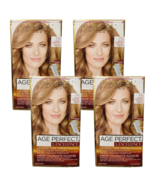 4x Loreal Paris Age Perfect Hair Color 7G DARK SOFT GOLDEN BLONDE NO TARIFF - $89.33