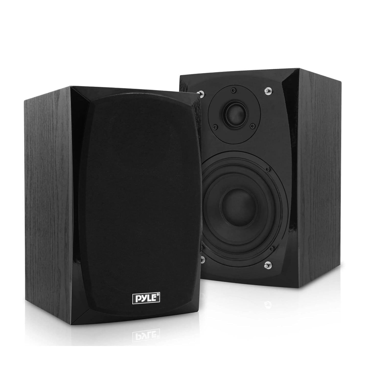 HiFi Desktop Bookshelf Speakers Pair - 300 Watt Powered Bluetooth Compatible Act