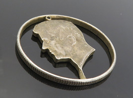 925 Sterling Silver - Vintage Antique United States Navy Round Pendant - PT6413 - £46.65 GBP