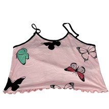 Women&#39;s Butterfly Print Pink Sleepwear Set Size Junior XXL - £13.83 GBP