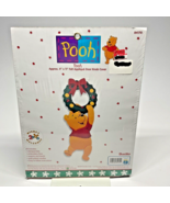 Winnie Pooh Christmas Wreath Felt Applique Door Knob Cover Disney Bucill... - $12.48 CAD