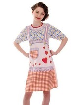 VTG Raggedy Ann Dress Sz 12–14 Cotton Red Piping Apron Bobbs Merrill Fai... - $94.05
