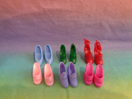 Mixed Lot 6 Pairs Barbie or Similar Size Doll Shoes - £4.47 GBP