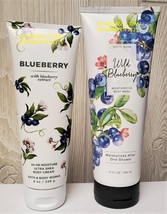 Wild Blueberry Body Wash Blueberry Body Cream Bath And Body Works Set Of 2 - £21.97 GBP