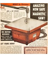 1947 Syncro Magnetic Jig Saw Santa Christmas Advertisement Vintage Tools... - $558.77 MXN