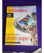 Office Max Premium Glossy Photo Inkjet Paper 75  Count Value Pack 8.5&quot; x... - $18.00