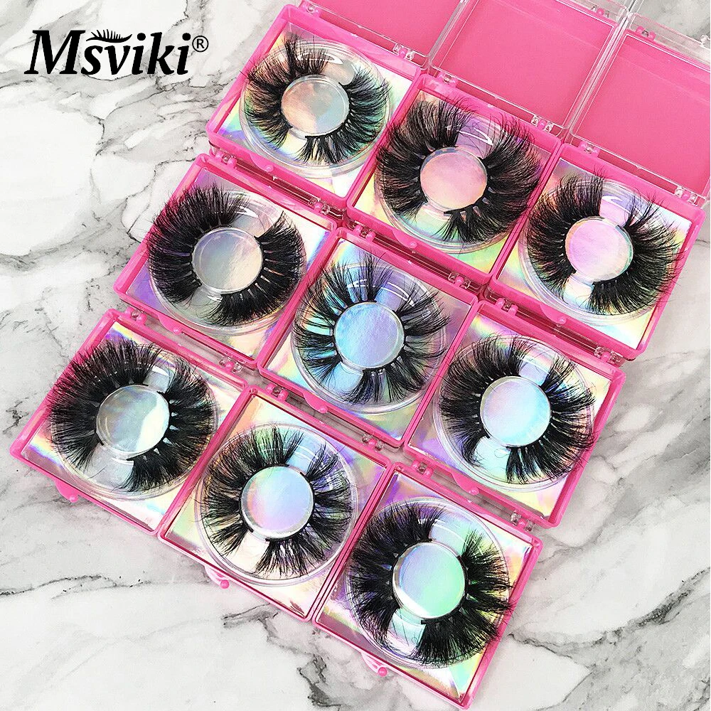 5 10 20 30 pairs 5d 25mm mink eyelashes packaging box cruelty free wispy 3d mink thumb200