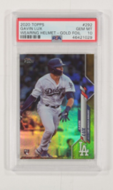 2020 Topps Gavin Lux Indossa Casco Con Oro Lamina PSA 10 Gemma come Nuov... - $148.50