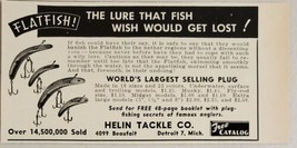 1955 Print Ad Helin Flatfish Plug Fishing Lures Made in Detroit,Michigan - £7.06 GBP