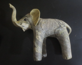 Crushed Oyster Shell Elephant Figurine About 8X3 Inches - £13.85 GBP