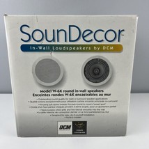DCM Model W-6X SounDecor In-Wall White Speakers Vintage Brand New! - $79.19